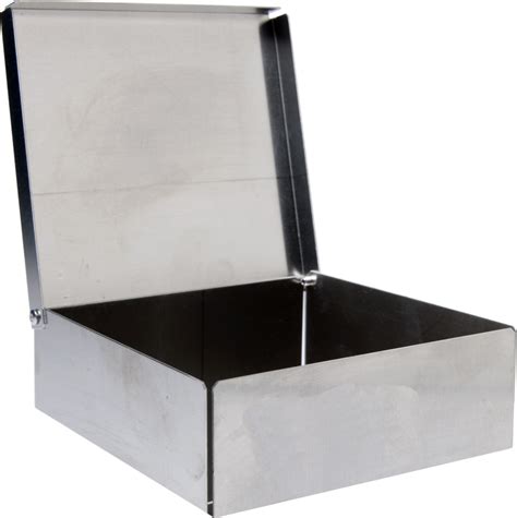 metal box hinge lid black 18 6|storage boxes with hinged lids.